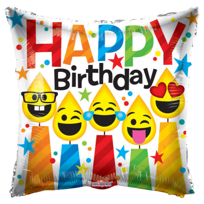 18" Birthday Smiling Candles