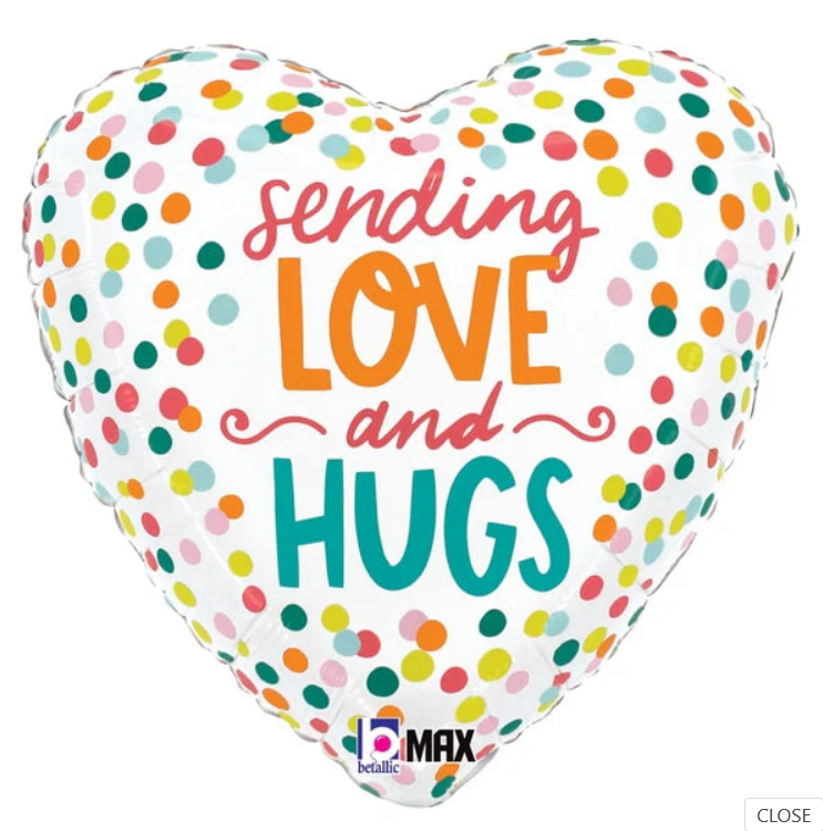 18" Sending Love and Hugs