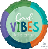 18" Good Vibes feel better soon