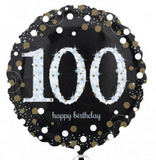 18" 100th Happy Birthday Sparkling
