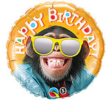 18" Happy Birthday Chimp