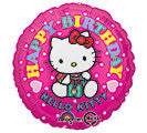 18" Happy Birthday Hello Kitty (dots)