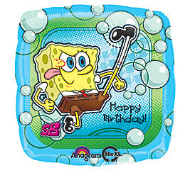 18" Happy Birthday Spongebob (square)