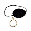 Pirate Eye Patch 2/Plastic Gold Earring