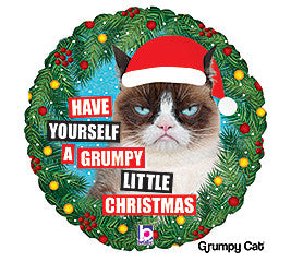 18" Christmas Grumpy Cat