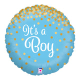 18" Baby It's a Boy Glittering