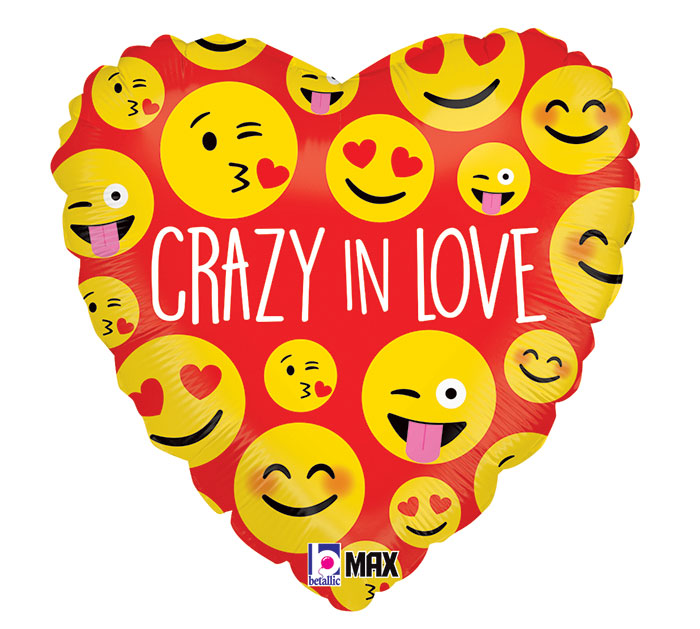 18" Luv Crazy in Love Emoji