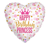 18" Happy Birthday Princess (Holographic)