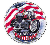 18" Happy Birthday Motorcycle