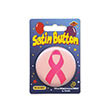 Pink Ribbon Satin Button