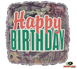 18" Happy Birthday Camo