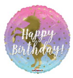 18" Happy Birthday Unicorn