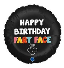 18" Happy Birthday Fart Face