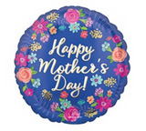 17" Happy Mother's Day Circle Floral