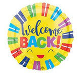 18" Welcome Back Colorful Stripes
