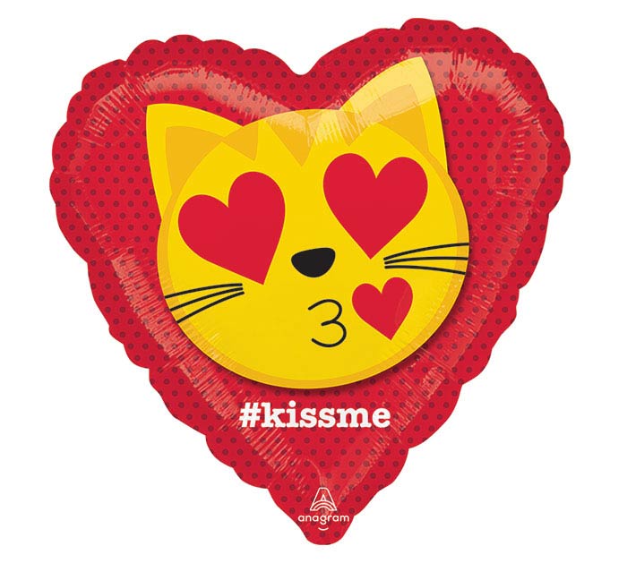 18" Cat Emoticon #kissme