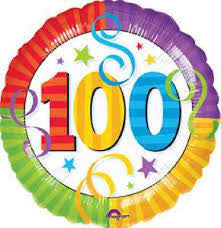 18" Happy Birthday 100