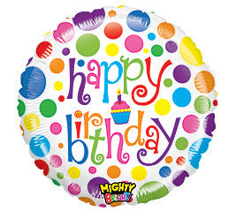 18" Happy Birthday Mighty Bright