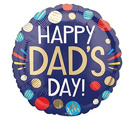 18" Happy Dad's Day Dots