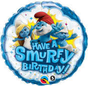 18" Happy Birthday Smurfs