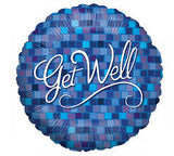 18" Get Well Blue