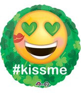 18" St. Patrick's Day Kiss Me Emoticon