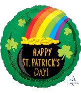 18" St. Patrick's Pot of Gold Rainbow